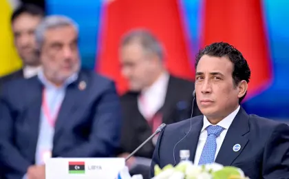 پوتین در دیدار با رئیس شورای ریاستی لیبی درباره همکاری‌های تجاری گفت‌وگو کرد
